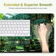thumbnail image 4 of Large Mouse Pad with Wrist Support 4 in1 Set, XXL Big Game Mousepad + Keyboard Wrist Rest+Mouse Wrist Rest Pad +Coaster Gaming Mat for Women Men Home Office Computer I Green Plants Romantic Rain, 4 of 15