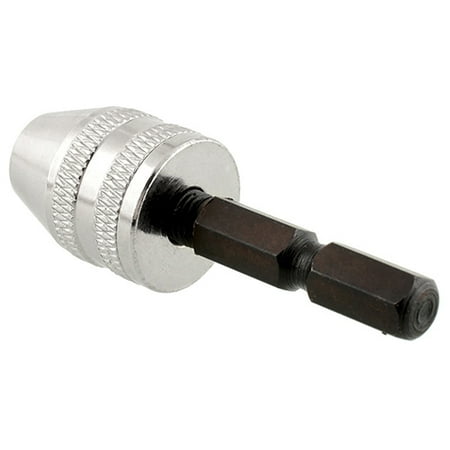 

ONWRACE 6mm 1/4 Inch Keyless Drill Chuck Adapter Silver Color Brick Rotary Tool Drill