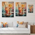 thumbnail image 4 of Designart "Cocktail Colorful Drink Minimalistic wall art III" Food & Beverage Print on Natural Pine Wood, 4 of 5