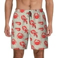 thumbnail image 2 of Goofa Crab Lobster 1 Printed Men's Swim Trunks Board Shorts Quick Dry Mens Swimming Trunks with Compression Liner,Breathable Fit Hawaii Beach Shorts-Large, 2 of 9