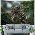 thumbnail image 4 of Orinice Owl Pine Tree Branch Forest Tapestry Wall Hanging Unique Style Graphic Tapestries Home Wall Decor Art for Living Room Bedroom Apartment Dorm Farmhouse, 4 Sizes Available 40x60inch, 4 of 6