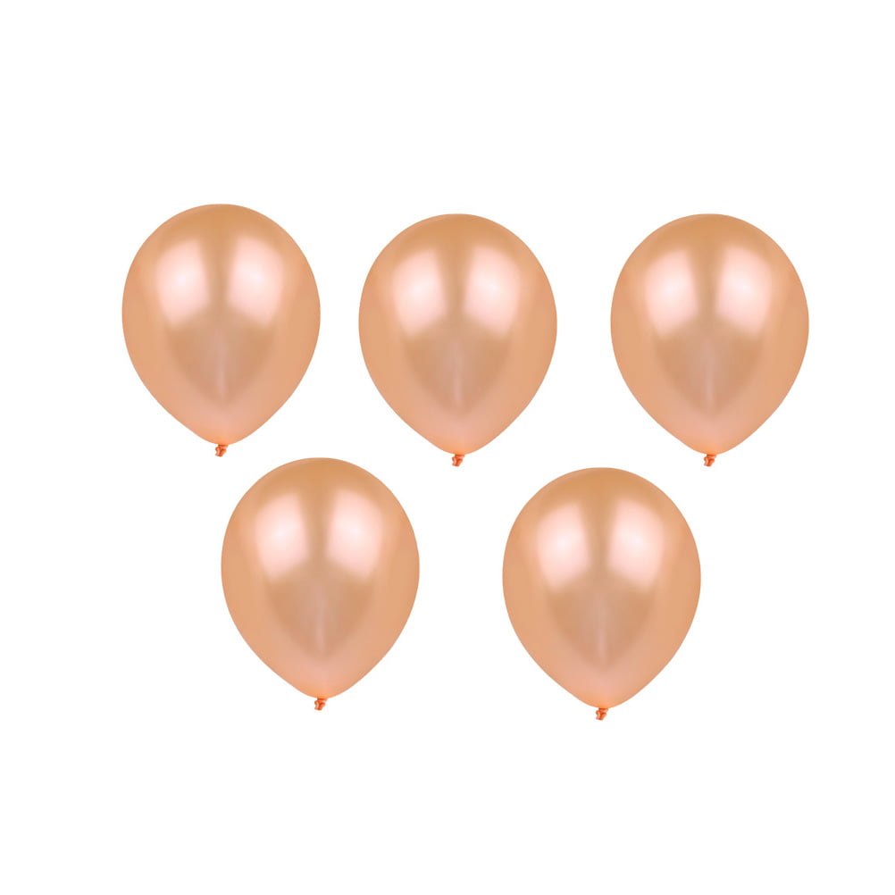 Ballons Transparents avec Confettis Rose Gold
