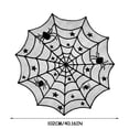 thumbnail image 3 of Halloween Tablecloths, Home Decor, Table Decorations, Decor, Round, 1 Piece, Black White, 3 of 3