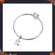 thumbnail image 3 of Abalorio de plata de ley 925 con letras del alfabeto para pulseras y collares europeos, 3 of 4