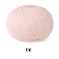thumbnail image 1 of Zhuge Hilo de bucle de lujo acrílico de lana de felpa suave para tejer a crochet, bobinas de pelo rizado de fieltro de lana de oveja cardada, mecha (100 g, A132), 1 of 5