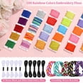 thumbnail image 3 of Kit para hacer pulseras PAXCOO, 985 piezas, con 110 madejas de hilo de bordar, 3 of 7