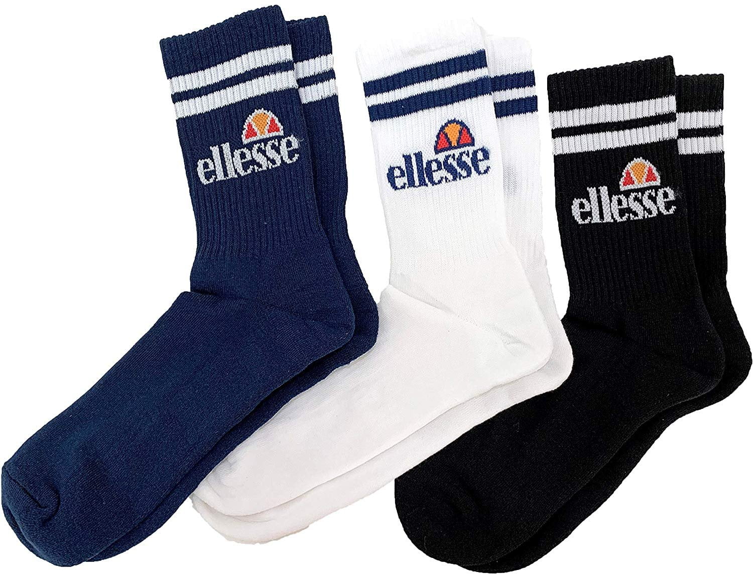 calzetti Uomo Ellesse Bisba 3 Pack Sport Socks
