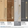 thumbnail image 3 of Amerock Medora 10-1/16 inch (256mm) Center-to-Center Rectangle Golden Champagne Cabinet Pull Backplate, 3 of 6