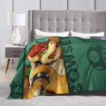 thumbnail image 5 of Bowser Throw Blanket Soft Lightweight Cozy Plush Flannel Bed Blanket Fuzzy Fluffy Fleece Blankets for Bedroom Living Room Couch Office 60"X50", 5 of 8