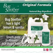 Bug Soother Natural Insect Repellent for Mosquitoes, Gnats, No See'ums, Safe for Pets, Horses, Livestock 32 oz. Spray Bottle