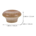 thumbnail image 2 of DRAFIDEEP 3Pcs Fry Pan Lid Knob In Coffee Color Wooden Design For Pot Lid Handle Grip, 2 of 8