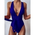 thumbnail image 3 of Women's One Piece Swimsuit Bikini Set Deep V-neck Swimwear Sexy Bathing Suits for Girls,S/M/L/XL/XXL, 3 of 7