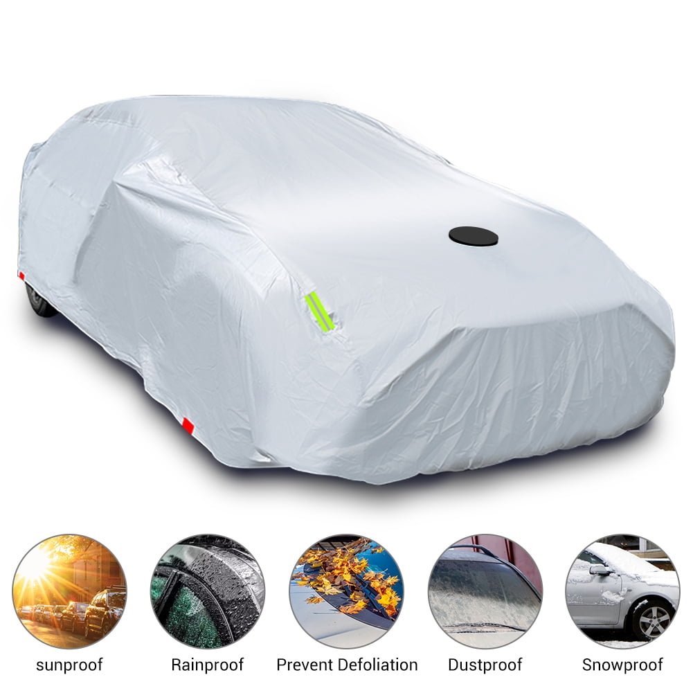 Kepooman Premium Car Cover, Waterproof All Weather Weatherproof UV Sun Protection Snow Dust Storm Resistant Outdoor Exterior Custom Form-Fit Full Padded Car Cover, Silver, 3XXL Kepooman Premium Car Cover, Waterproof All Weather Weatherproof UV Sun Protection Snow Dust Storm Resistant Outdoor Exterior Custom Form-Fit Full Padded Car Cover, Silver, 3XXL