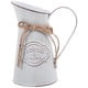 thumbnail image 1 of ColoMX Jarrón rústico de metal, jarrón de jarra de granja, macetero desgastado, jarrón vintage, jarrón rústico y elegante con arreglo de flores para jardín, boda, decoración de mesa del hogar, 1 of 8