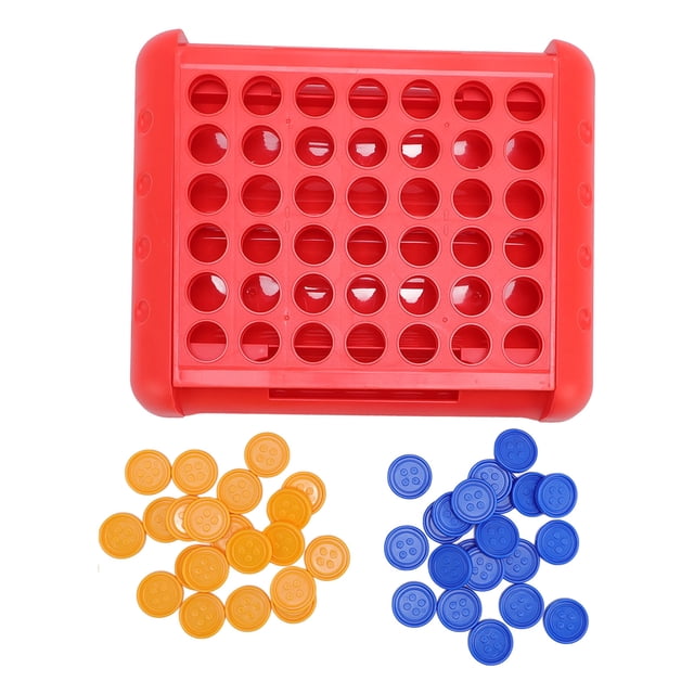 Juego De Conexión 4 En , Juego De Cuatro En , Juego De Mesa Educativo De Estrategia Para 2 Jugadores, Reversible Para Niños Y Niñas