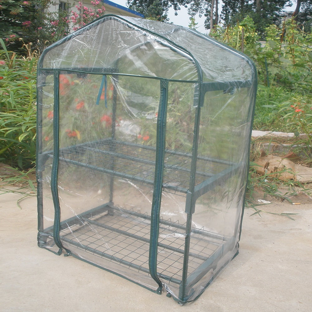 Portable Plant Greenhouse Mini Warm Flower Plants Garden Green House Clear Waterproof Mini Plant House for Outdoor Planting 27.17 x 19.27 x 62.99 inch 
