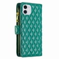 thumbnail image 2 of Wallet with [RFID Blocking] [9 Card Slots ] Zipper Pocket iPhone 11 Premium Soft PU Leather Magnetic Flip Folio with Wrist Strap Kickstand Protective Cover for iPhone 11,
Green, 2 of 7