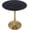 Marbled Black, variant on LeisureMod Bristol Bistro Table 40 Inch Round Marble Look Top, Modern Pedestal Table for Kitchen, Small Dining Area, Café & Apartment, Sturdy Metal Base, Marbled White