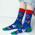 thumbnail image 5 of Monebena 6 Pairs Halloween Socks Pumpkin Ghost Crew Socks Men Women Spooky Funny Halloween Socks Gift for Party M01, 5 of 7