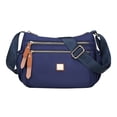 thumbnail image 1 of Heiheiup Fashion Multicolor Nylon Fabric Large Capacity Zipper Adjustable Shoulder Strap Messenger Bag, 1 of 5