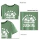 thumbnail image 5 of Camiseta con estampado de letras Camiseta minimalista con cuello redondo y manga corta informal holgada de moda para primavera y verano Verde claro (letras blancas) M, 5 of 5