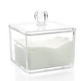 thumbnail image 2 of UPKOCH 2Pcs Makeup Pads Organizer Clear Stackable Cotton Ball Storage Box, 2 of 8