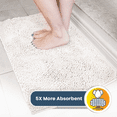 thumbnail image 4 of Muddy Mat® | Super Absorbent Door Mat Indoor, Microfiber Quick Dry Chenille Entryway Rug, Non-Slip Front Door Mat, Indoor Mats for Entryway, Machine Washable Pet Rug, White 30"x19", 4 of 7