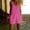 Pink, variant on Shrysg Women's Casual Cotton Sleeveless Romper Round Neck Button Down Wide Leg Jumpsuit White