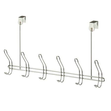 - Honey Can Do Over-The-Door Hanger with 6 Hooks, Chrome