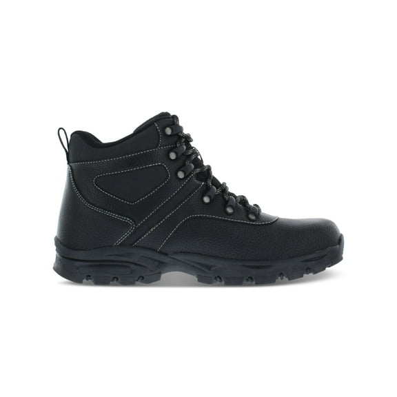 WEATHERPROOF VINTAGE Mens Black Pull Tab 1" Platform Lug Sole Padded Jasper Round Toe Block Heel Lace-Up Hiking Boots 12 M