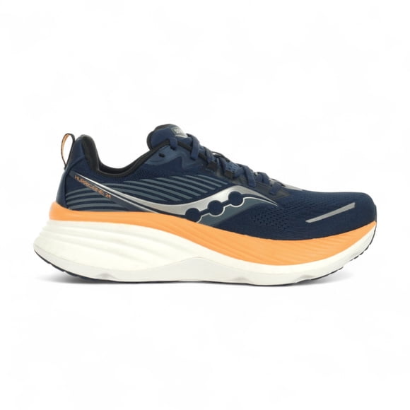Saucony Chaussures de Course pour Hommes Hurricane 24 Bleu Marine/peel S20933-211/S20934-211<span> - </span>12