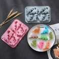 thumbnail image 4 of 2Pcs Dinosaur Silicone Molds 3D Dinosaur Themed Baking Mould Tray DIY Baking Tool for Chocolate Cake Dessert Candy Pastry Handmade Soap Cupcake Topper, 4 of 6