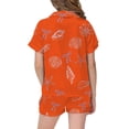thumbnail image 4 of JAJAHO Girls Satin Pajama Sets Bow Print Summer Sleepwear Short Sleeve Button Up Shirts And Shorts 2 Piece Set 2-13Y, 4 of 4