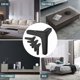 thumbnail image 5 of Juego De 4 Patas De Mueble Con Capacidad De Carga De Hasta 600 Kg, Patas De Mesa Triangulares De Metal Modernas De Cm, Patas De Mueble De Horquilla Para Armarios, Sofá, Color Negro (Cm) Cm, 5 of 5