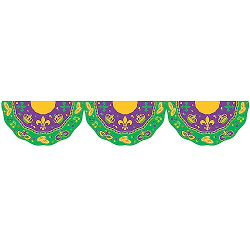 Mardi gras bunting banner 16in  walmartcom  walmartcom