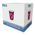 Solo 12 oz. Maroon Disposable Paper Cups, Hot Drinks, Bistro Design