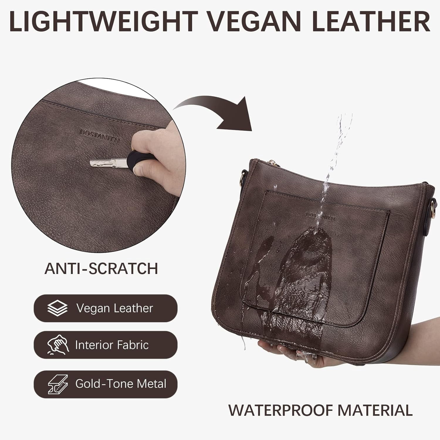 Crossbody Bags for Women Trendy Vegan Leather Hobo Handbags Fashion Shoulder Purse with Adjustable Guitar Strap