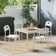 thumbnail image 3 of Juego de 4 sillas de Comedor, apilables, Modernas, sillas de Cocina de plástico, con Patas de Metal, fácil Montaje, Impermeables y Resistentes a Las Manchas para Cocina, Sala de Estar, Restaurante, 3 of 7
