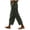Army Green, variant on Levmjia Women's Casual Pants High Waisted with Pockets Drawstring Waist Scallop Hem Loose Fit Wide Leg Lounge Pants Solid Color for Summer Daily
