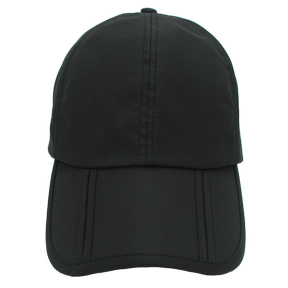 GOOHOCHY  Sun Protection Fishing Hat Color Hats for Men Baseball Cap Man and Women Black