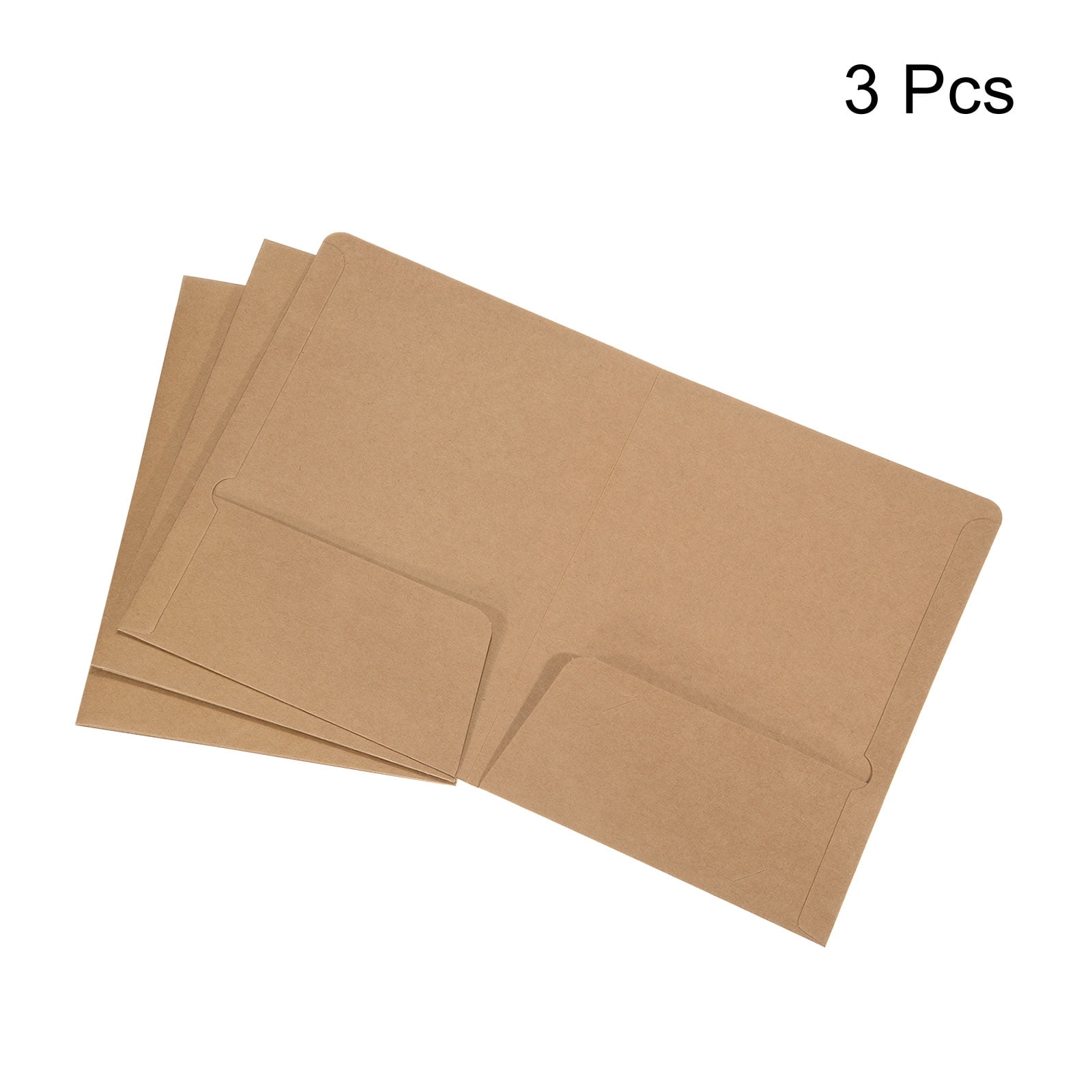 Unique Bargains Two-Pocket Folders Letter Files Portfolio Storage Organizer Folder 3 Pcs