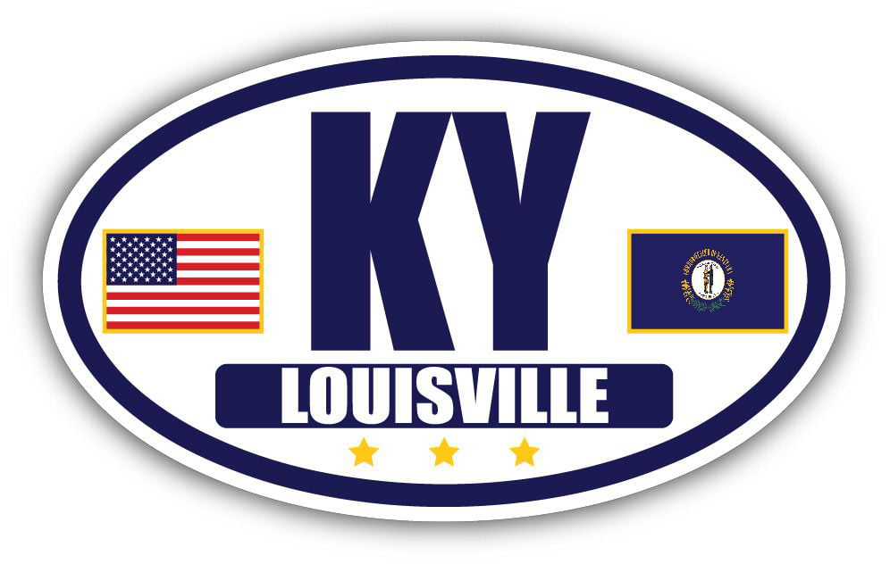 Kentucky USA State Retro Badge Car Bumper Sticker Decal   "SIZES'' 