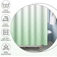 thumbnail image 4 of Light Green Shower Curtain Texture Pattern Geometry Gradient Shower Curtains for Bathtubs Spa Hotel Bathroom Home Decor Fabric Waterproof Decorative with Hooks 72x72 Inches Inches, 4 of 6