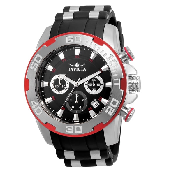 Invicta Men's Pro Diver 22307 Silver Polyurethane Quartz Diving Watch