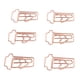 thumbnail image 4 of 100 clips de papel innovadores con forma de taza de café rosa, miniclips de metal reutilizables para oficina, escuela, hogar, 4 of 9