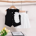 thumbnail image 6 of Owordtank Valentine Outfit for Girls: 2-Piece Heart Print Crewneck Long Sleeve Sweatshirt & Sweatpants, Themed Holiday & School Clothing Set, 6 of 8