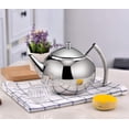 thumbnail image 2 of Teapot With Infuser Loose Tea Leaf 2 Liter Stainless Steel Tea Pot Coffee Water Small Kettle Filter Set Warmer Teakettle For Stovetop Induction Stove, 2 of 4