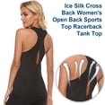 thumbnail image 3 of Cross Backless blazer for women racing vest, open back running vest, 3 of 6