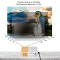 thumbnail image 4 of Proyector De Películas Para Exteriores, Conexión Estable, Puerto Múltiple, Rango De Proyección De 6.56 Pies, Proyector Pequeño Altamente Compatible, Flujo Luminoso De 200 ANSI, 4 of 7