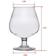 thumbnail image 3 of G.E.T. Shatterproof Plastic Balloon Brandy Snifter Glasses, 16 Ounce, Clear (Set of 12), 3 of 7